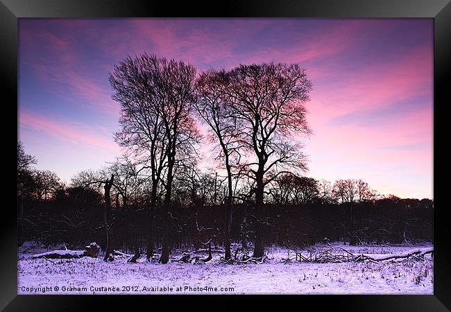 Winter Sunrise Framed Print by Graham Custance