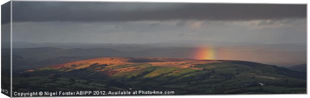 Rydd Wen Fawr Rainbow Canvas Print by Creative Photography Wales