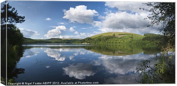 Ponsticill Reflection Canvas Print by Creative Photography Wales