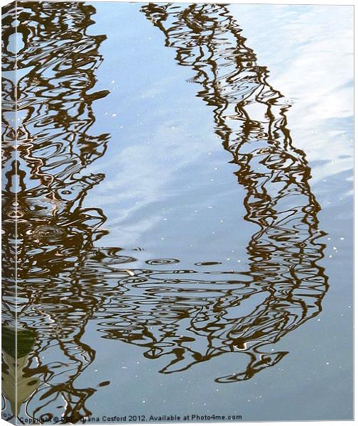 Orbit reflection Olympic Park 2 Canvas Print by DEE- Diana Cosford