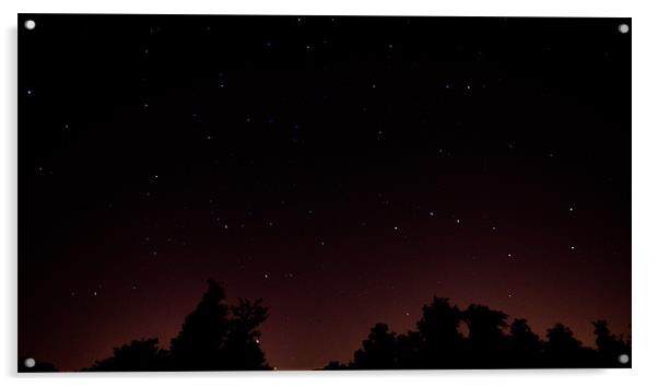 Night Time Sky Acrylic by robert chadwick