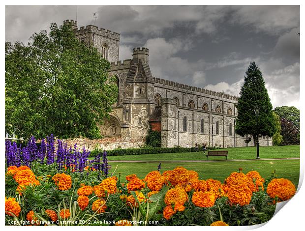 Priory Church Dunstable Print by Graham Custance