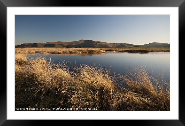 Pen y Fan Evening Framed Mounted Print by Creative Photography Wales