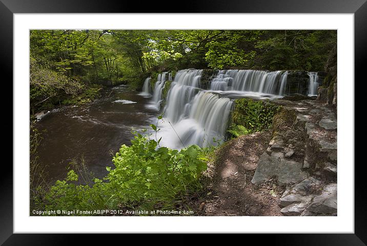 Sgwd yr Pannwr Falls Framed Mounted Print by Creative Photography Wales