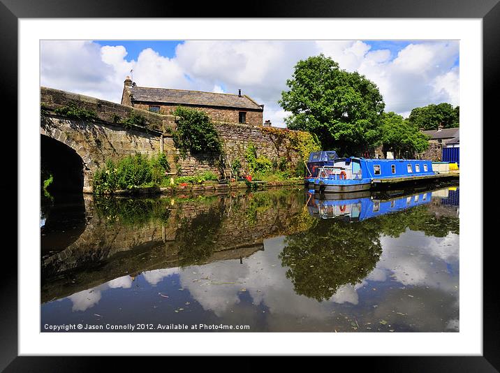 Galgate Reflections Framed Mounted Print by Jason Connolly