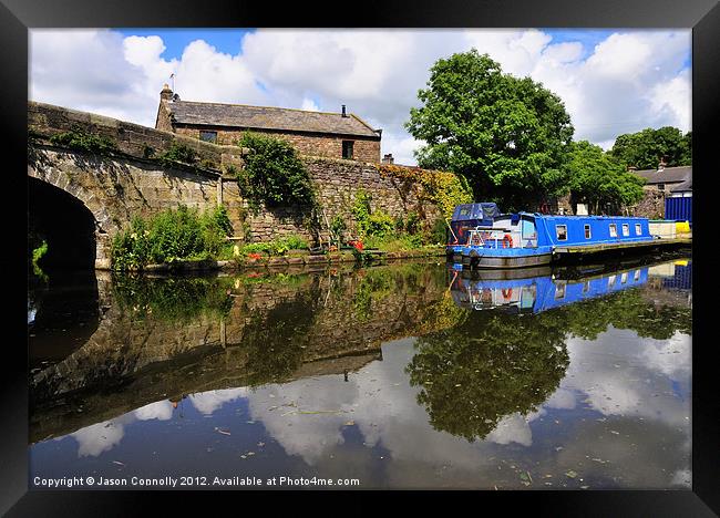 Galgate Reflections Framed Print by Jason Connolly