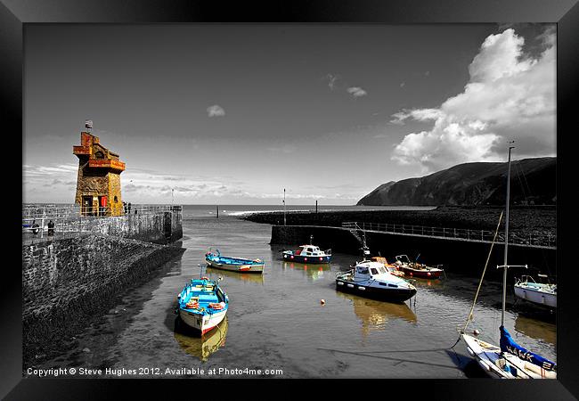 Isolations in Lynmouth North Devon Framed Print by Steve Hughes