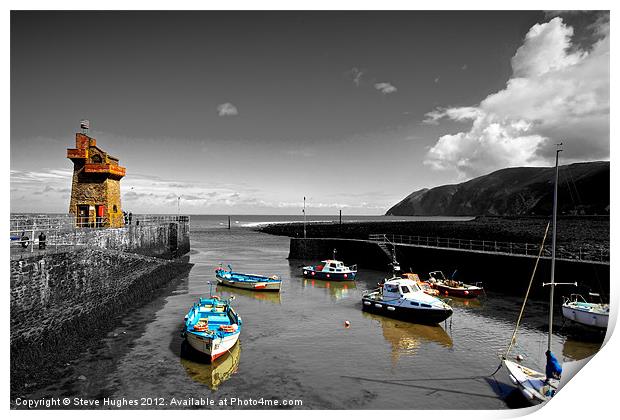 Isolations in Lynmouth North Devon Print by Steve Hughes