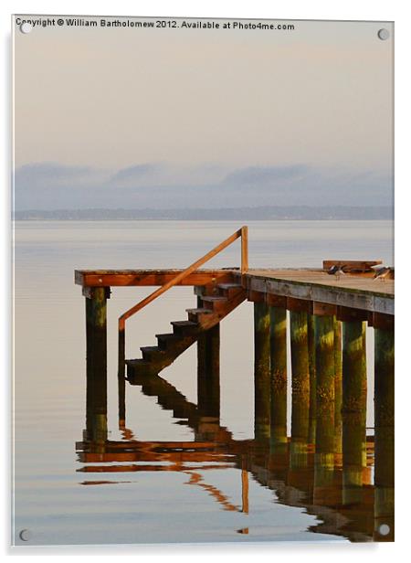 Reflecting Pier Acrylic by Beach Bum Pics
