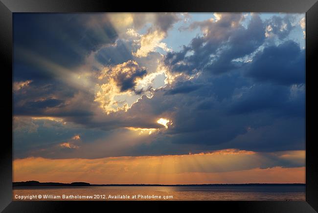 Sun Rays Abound Framed Print by Beach Bum Pics