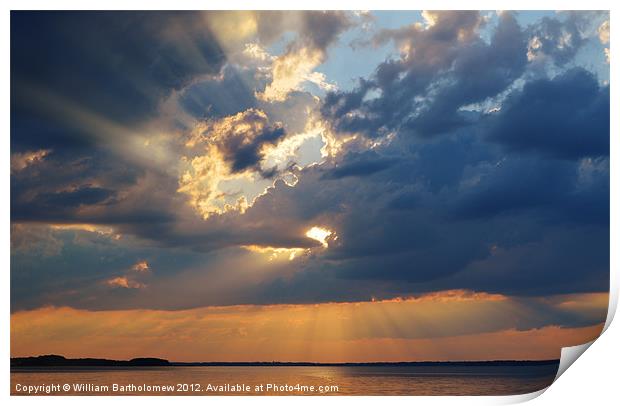 Sun Rays Abound Print by Beach Bum Pics