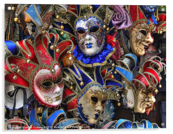 Masks of Venice Acrylic by Graham Custance