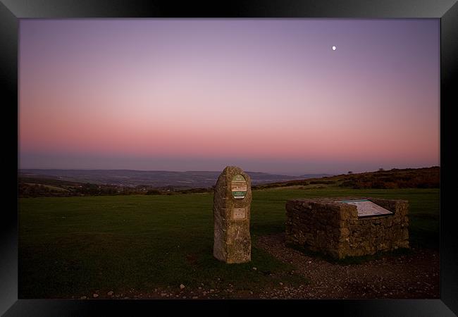 Sunset at Haytor on Dartmoor Framed Print by Jay Lethbridge