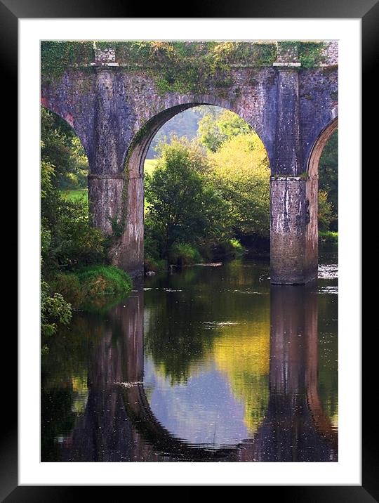 Bridge over the River Torridge Framed Mounted Print by Mike Gorton