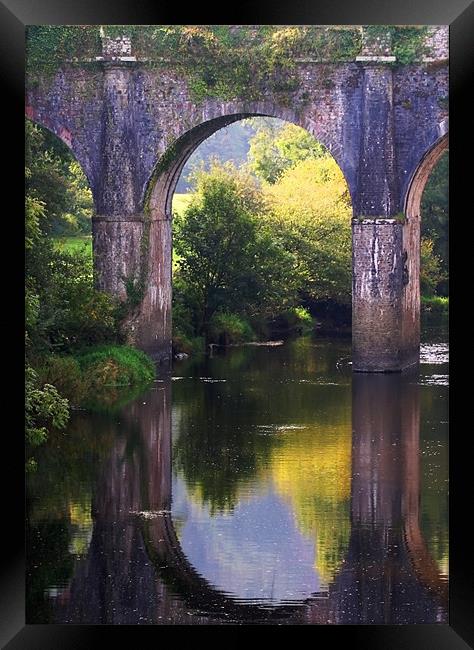 Bridge over the River Torridge Framed Print by Mike Gorton