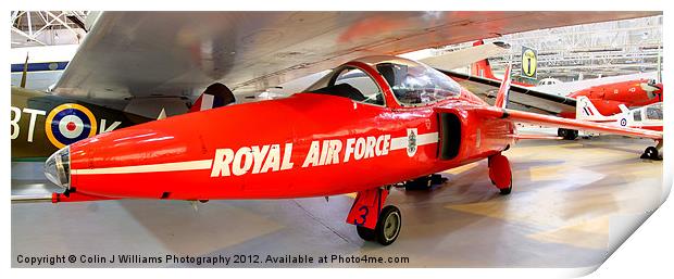 Red 3 Cosford Print by Colin Williams Photography