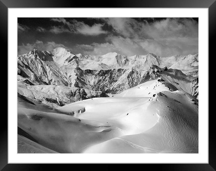 Courchevel Framed Mounted Print by Graham Moore