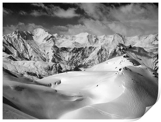 Courchevel Print by Graham Moore