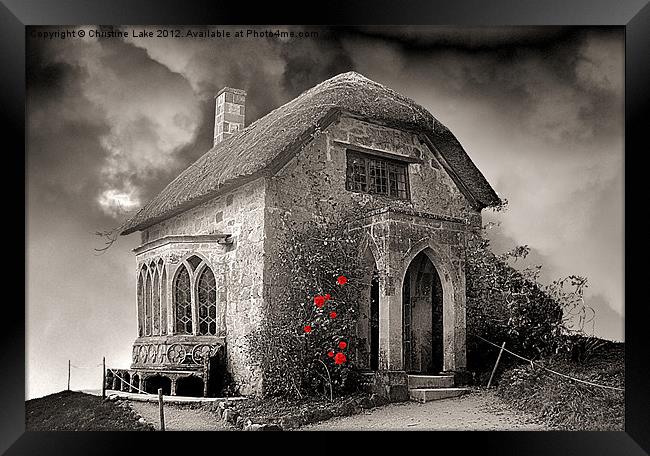 Gothic Cottage Framed Print by Christine Lake