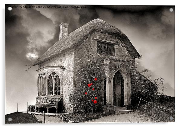 Gothic Cottage Acrylic by Christine Lake