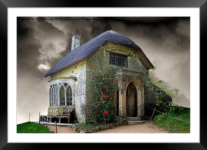 Gothic Cottage 2 Framed Mounted Print by Christine Lake
