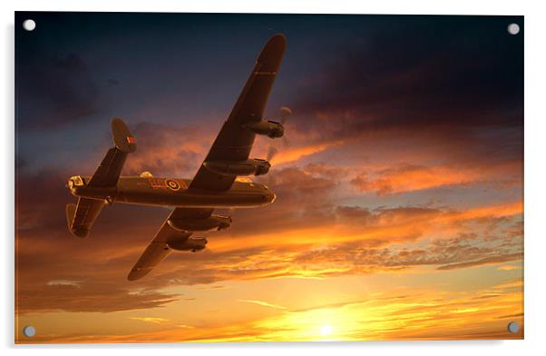 Lancaster Sunset Acrylic by K7 Photography