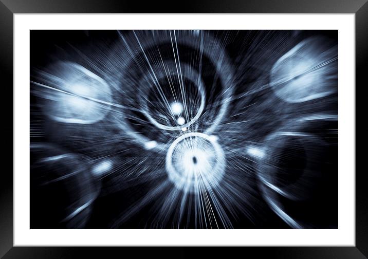 Digital Speed art Framed Mounted Print by David Pyatt