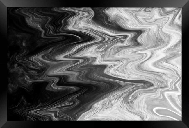 Digital Cloud Abstract Framed Print by David Pyatt