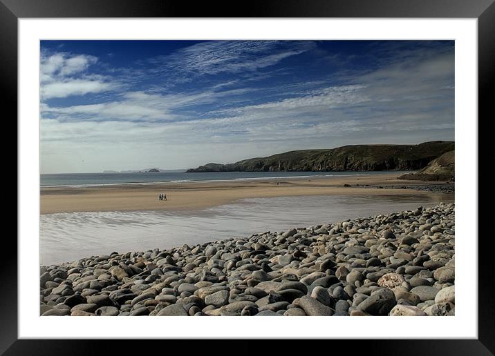 A Day At The Beach Framed Mounted Print by Chris Manfield