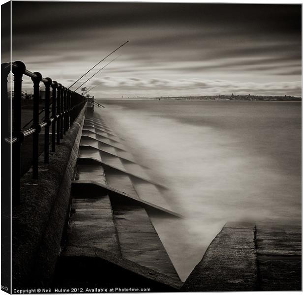 Stairway to Crosby. Canvas Print by Neil  Hulme
