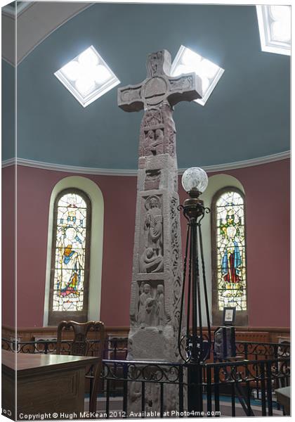 Religious, monument, Ruthwell Runic Cross Canvas Print by Hugh McKean