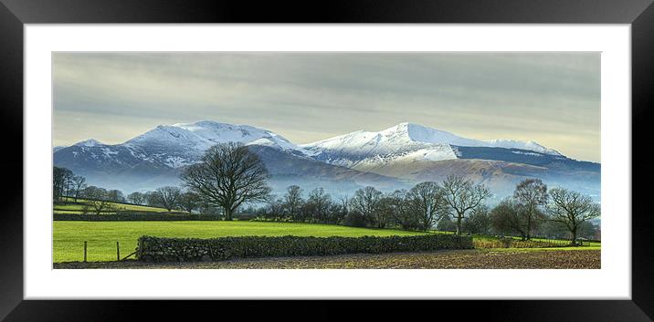 The Coledale Round Framed Mounted Print by Jamie Green