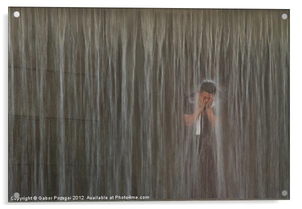 Shower, Seoul, Korea Acrylic by Gabor Pozsgai
