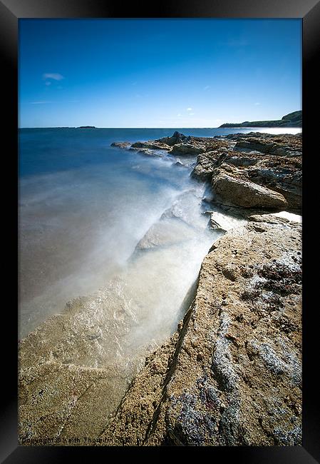 Seacliff Rock Framed Print by Keith Thorburn EFIAP/b