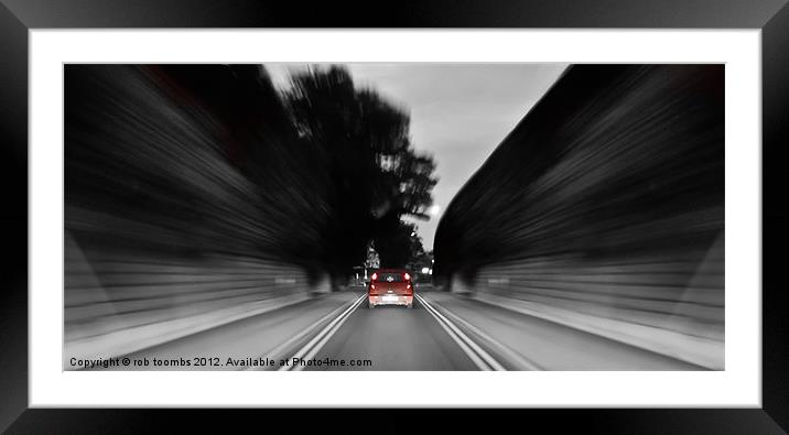 WARP SPEED Framed Mounted Print by Rob Toombs