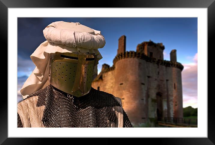 Crusader Framed Mounted Print by Keith Naylor