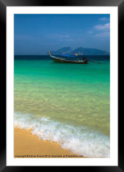 Paradise Framed Mounted Print by Adrian Evans