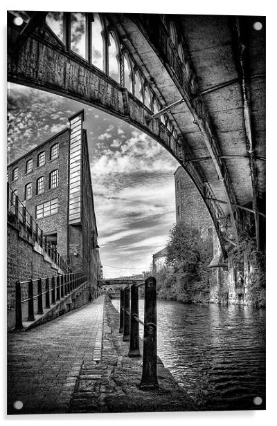 Rochdale canal, Manchester Acrylic by Jason Connolly