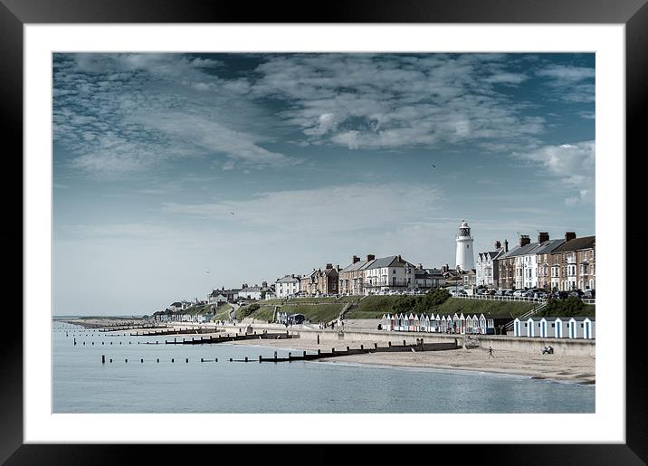 Southwold Sea Front Framed Mounted Print by Stephen Mole