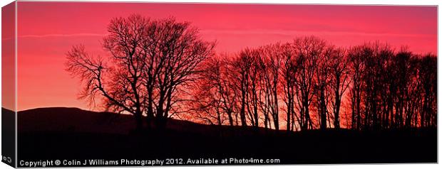 Sunset In The Yorkshire Dales Canvas Print by Colin Williams Photography