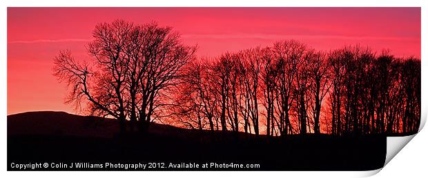 Sunset In The Yorkshire Dales Print by Colin Williams Photography