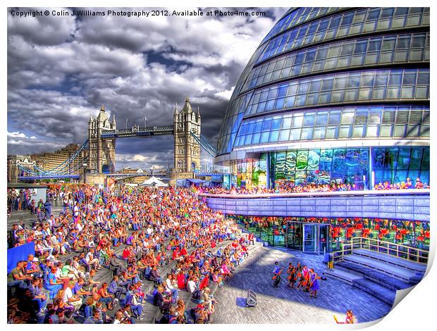 City Hall London - London Festival Print by Colin Williams Photography