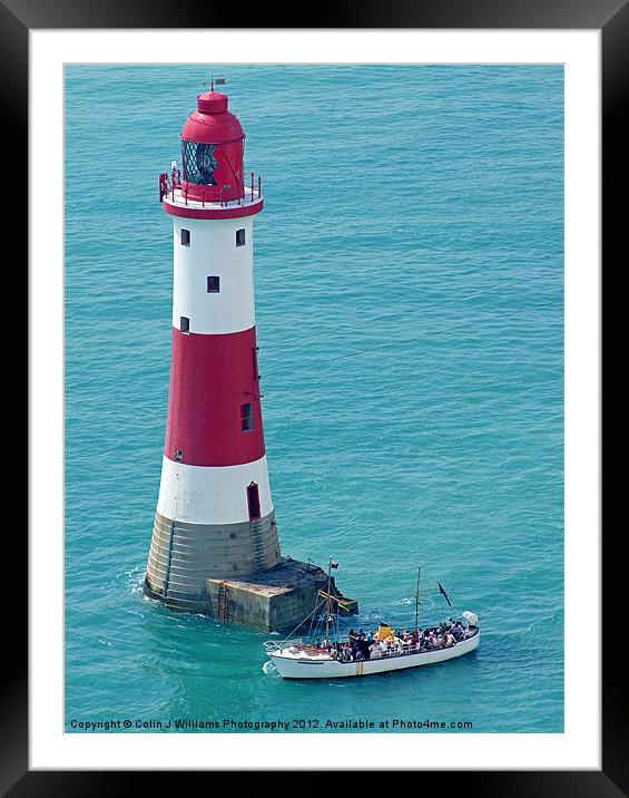 Boat Trip to Beachy Head Lighthouse Framed Mounted Print by Colin Williams Photography