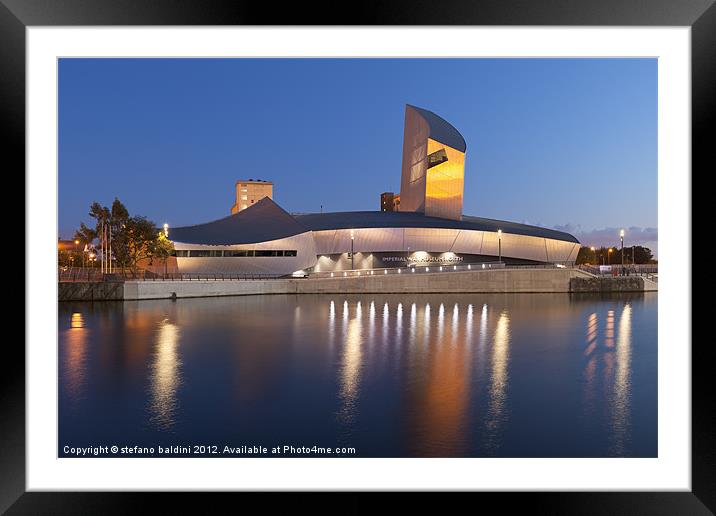 Imperial War Museum North in Salford Framed Mounted Print by stefano baldini
