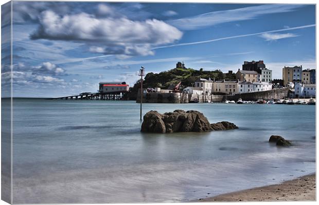 Tenby Harbour 3 Canvas Print by Steve Purnell