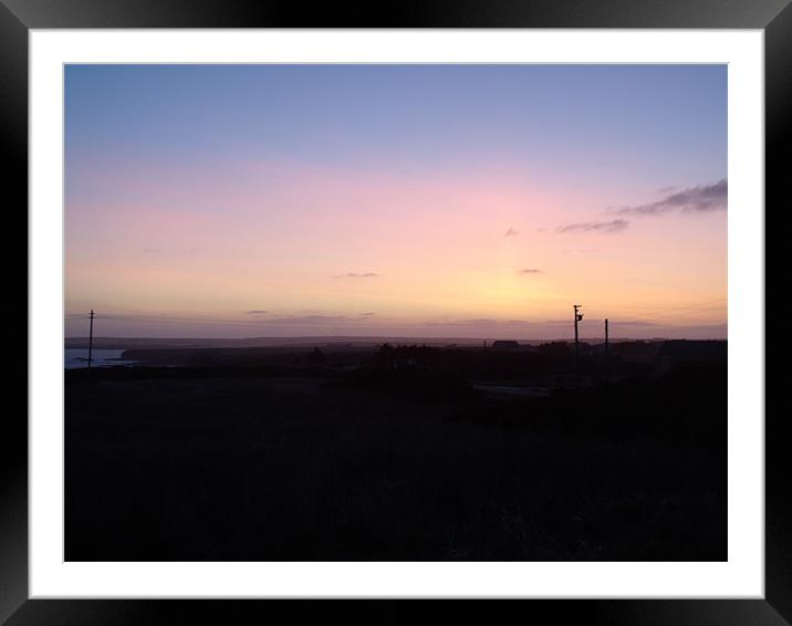 Beautiful northern sunrise Framed Mounted Print by Liam Sims