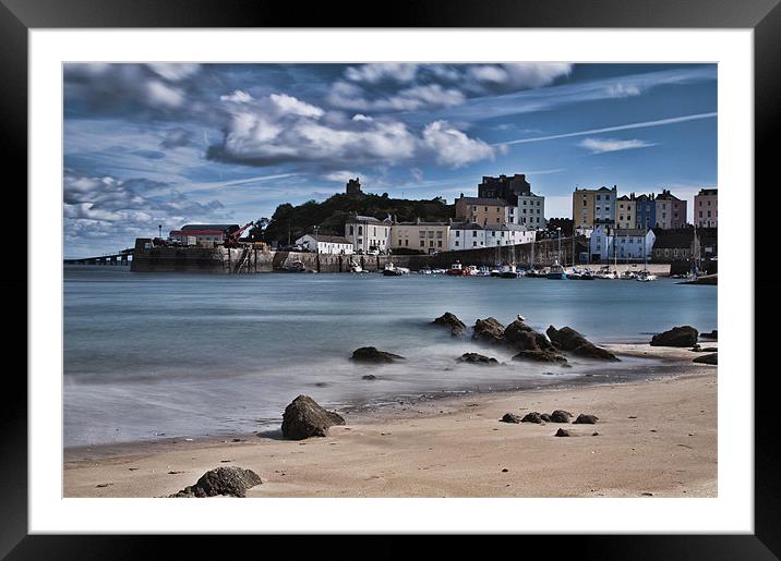 Tenby Harbour 4 Framed Mounted Print by Steve Purnell