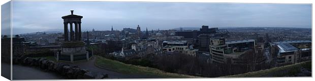 Panoramic view over Edinburgh Canvas Print by Liam Sims