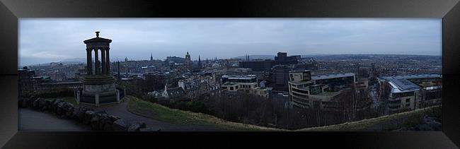 Panoramic view over Edinburgh Framed Print by Liam Sims
