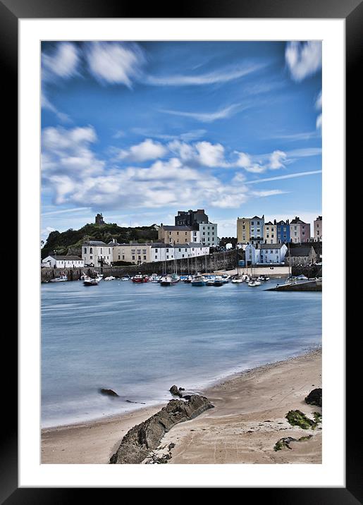 Tenby Harbour 5 Framed Mounted Print by Steve Purnell